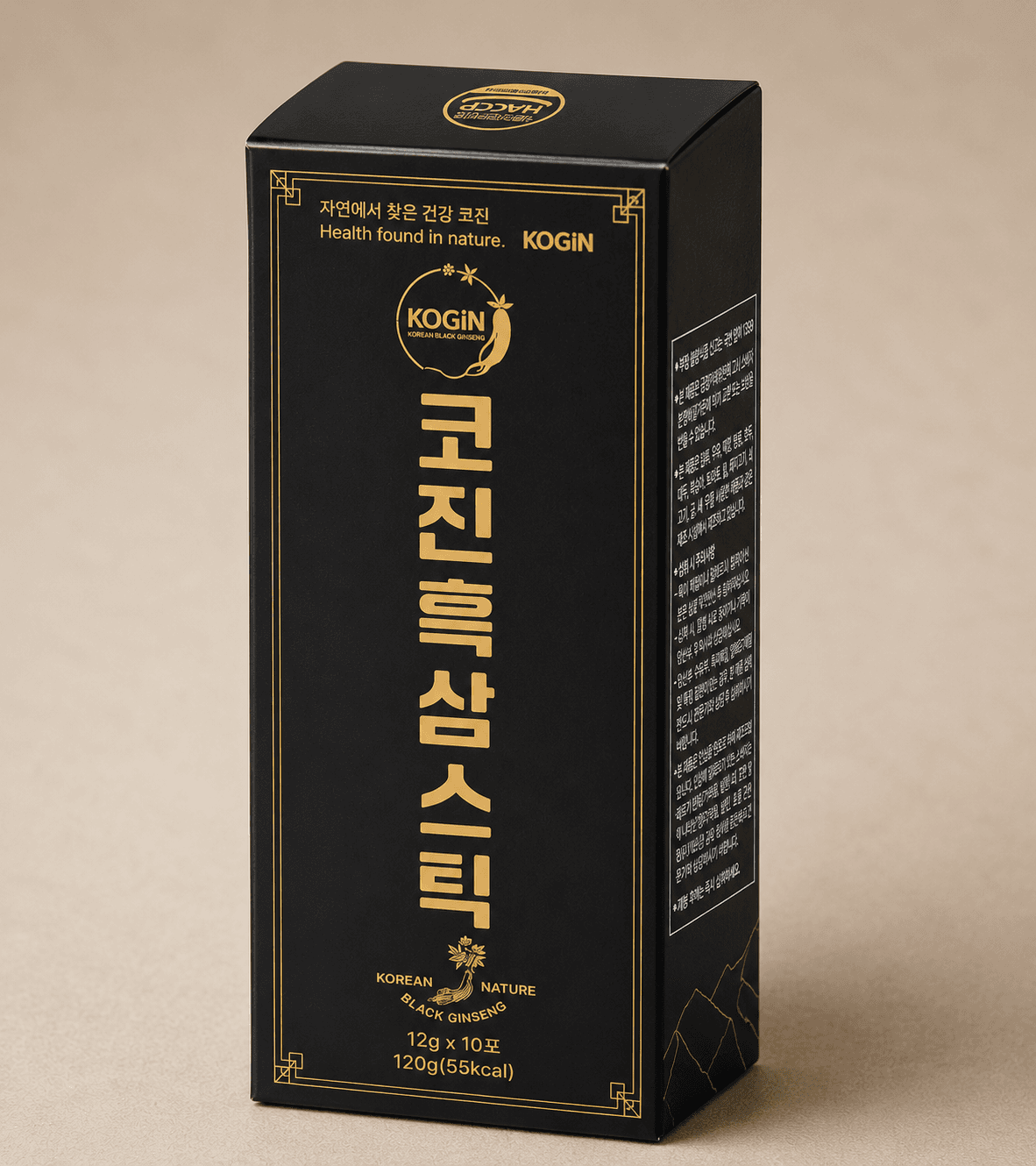 코진 흑삼스틱 제품 렌더 이미지